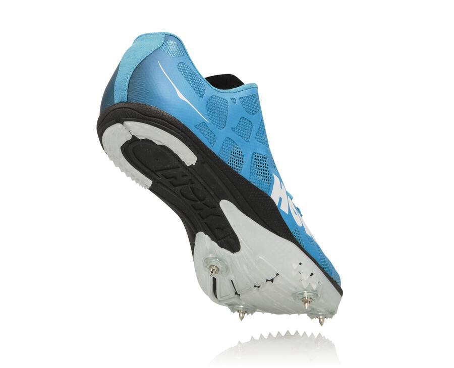 Spikes Atletismo Hoka One One Hombre Azules/Blancos - Rocket X - QUMZ36827